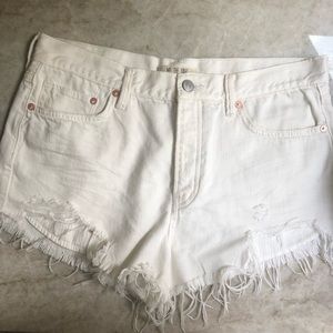 Free People Good Vibrations Denim Jean Shorts